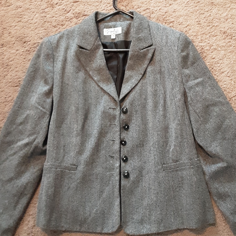 NWT Emily blazer sz 18 black & gray colors